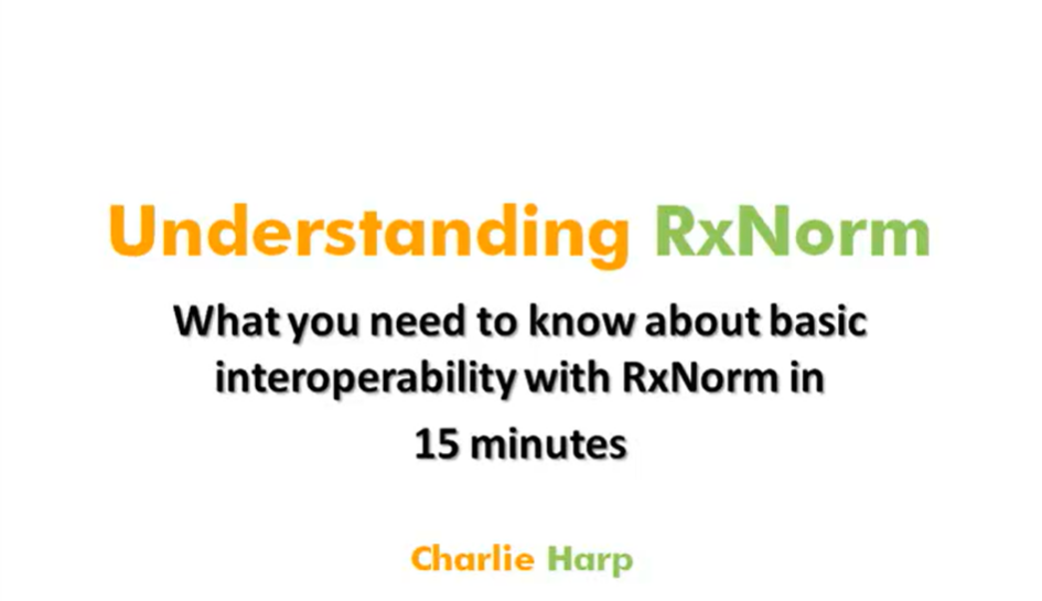 Basic Interoperability with RxNorm
